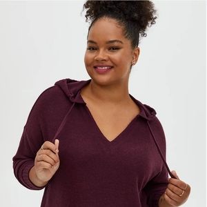 Torrid Super Soft Size 5 Wine Hoodie